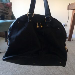 Vintage Yves Saint Laurent Black Oversized Handbag